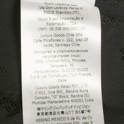 Pre Owned Gucci Black Tweed Zip-Up Jacket and Trousers Set S