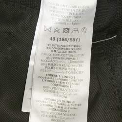 Pre Owned Gucci Black Jumbo GG Cotton Blend Tailored Suit S