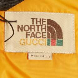 Pre Owned Gucci x The North Face Brown GG Jacquard Canvas Down Jacket L