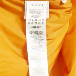 Pre Owned Gucci x The North Face Brown GG Jacquard Canvas Down Jacket L