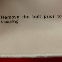 مملوكة مسبقًا Gucci Red Crepe Belted Short Dress S