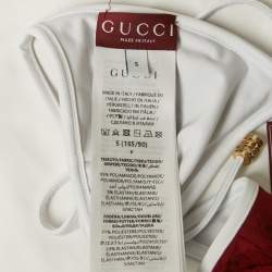 Pre Owned Gucci Red GG Terry Bikini Set S