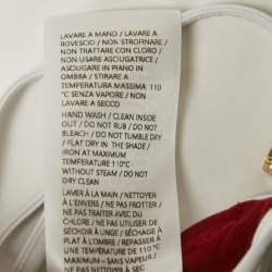 Pre Owned Gucci Red GG Terry Bikini Set S