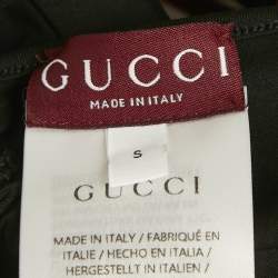 Pre Owned Gucci Black Jersey Sparkling Bikini Set S 