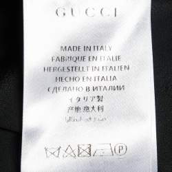 Pre Owned Gucci Multicolor Floral Sequined Printed Silk Bomber Jacket S