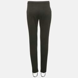 Pre Owned Gucci Black Jersey Web Tape Side Detail Pants XL