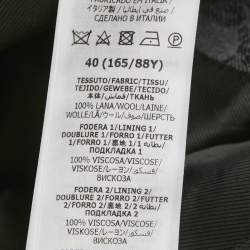 Pre Owned Gucci Grey GG Jacquard Double Breasted Blazer S