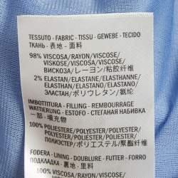 Pre Owned Gucci Blue Jersey Neck Detail Short Dress XS