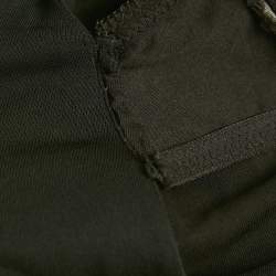 Pre Owned فستان غوتشي جيرسي أسود مقاس صغير ذو ياقة هالتر طول ميدي