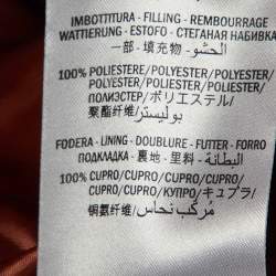 Pre Owned Gucci Black Quilted Leather Logo Embellished Biker Jacket XS