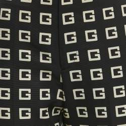 Pre Owned Gucci Black G Print Cotton Blend Flared Trousers S