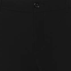 Pre Owned Gucci Black Stretch Crepe Web Pants L