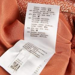 Pre Owned  Gucci Iridescent Rust Lame & Silk 3 Piece Set S/M