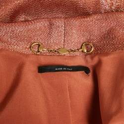 Pre Owned  Gucci Iridescent Rust Lame & Silk 3 Piece Set S/M
