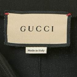 Pre Owned Gucci Black Viscose Pleat Front Trousers M