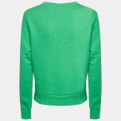 Pre Owned Gucci Green Sexiness Print Cotton Sweatshirt S