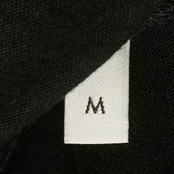 Pre Owned Gucci Black Vintage Logo Print Jersey Distressed T-Shirt M