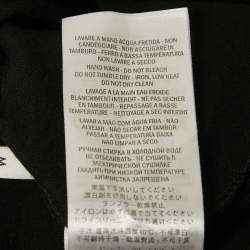 Pre Owned Gucci Black Vintage Logo Print Jersey Distressed T-Shirt M