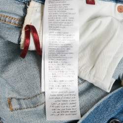 Pre Owned Gucci Blue Denim Straight-Leg Jeans M Waist 29"