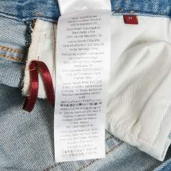 Pre Owned Gucci Blue Denim Straight-Leg Jeans M Waist 29"