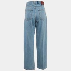 Pre Owned Gucci Blue Denim Straight-Leg Jeans M Waist 29"