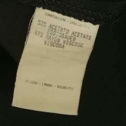 مملوكة مسبقًا Gucci Black Sateen Flared Maxi Skirt M