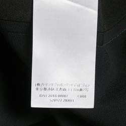 Pre Owned فستان غوتشي أسود بكشكش شبكي من القماش الكبير - إكس لارج