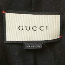 Pre Owned Gucci Pink Tweed Button Front Jacket S