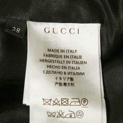 Pre Owned Gucci Pink Tweed Button Front Jacket S