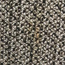 Pre Owned Gucci Black/White Tweed GG Logo Metal Detail Mini Skirt S