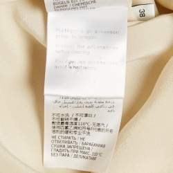 Pre Owned Gucci Cream Silk Button Down Shirt S