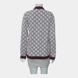 Pre Owned Gucci GG Reversible Knitted Cardigan
