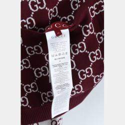Pre Owned Gucci GG Reversible Knitted Cardigan