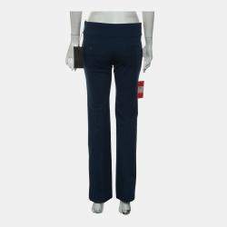 Pre Owned Gucci GG Flared Blue Trousers