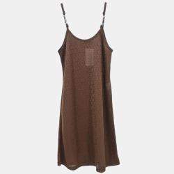 Pre Owned Gucci Camisole Dress Brown n.#38