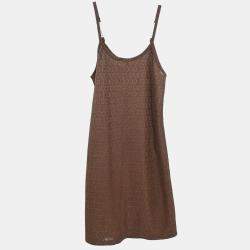 Pre Owned Gucci Camisole Dress Brown n.#38