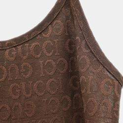 Pre Owned Gucci Camisole Dress Brown n.#38