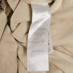 Pre Owned Gucci Beige GG Supreme Print Cotton Joggers XS