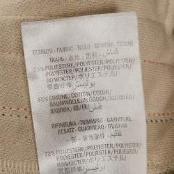 Pre Owned Gucci Beige GG Supreme Print Cotton Joggers XS