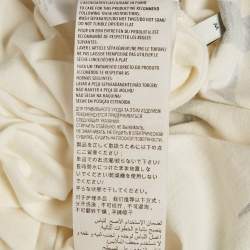 Pre Owned Gucci Cream Printed Jersey T-Shirt M