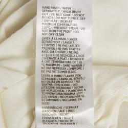 Pre Owned Gucci White Printed Jersey Crewneck T-Shirt S