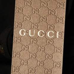 Pre Owned Gucci Black Jersey Pocket Front Mini Dress XS