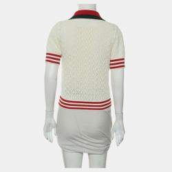 Pre Owned Gucci x Adidas Lace Polo Shirt