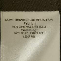 Pre Owned Gucci Beige Gabardine Mini Wrap Skirt S