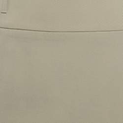 Pre Owned Gucci Beige Gabardine Mini Wrap Skirt S