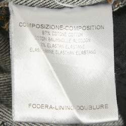 Pre Owned بنطلون جينز غوتشي سكيني دينم رمادي خصر 27 بوصة