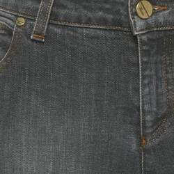 Pre Owned بنطلون جينز غوتشي سكيني دينم رمادي خصر 27 بوصة