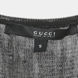 Pre Owned Gucci Black Jersey Tank Top S