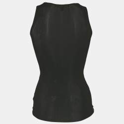 Pre Owned Gucci Black Jersey Tank Top S