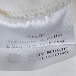 مملوكة مسبقًا قميص غوتشي قطن أوف وايت واسع بمقاس صغير جداً (إكس صغير) "الموسيقى ملكي"